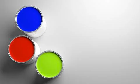 Paint Buckets Stock Illustration