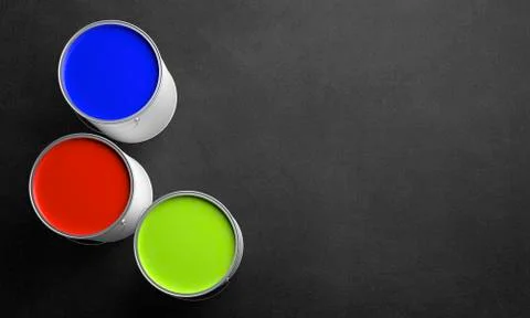 Paint Buckets Stock Illustration