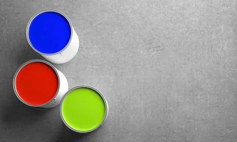 Paint Buckets Stock Illustration