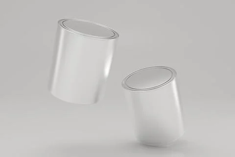 Paint Buckets Mockup 07 C Stock Illustration
