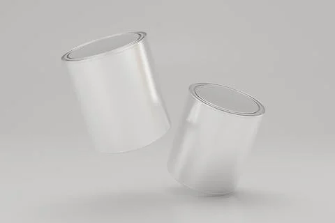 Paint Buckets Mockup 08 A Stock Illustration