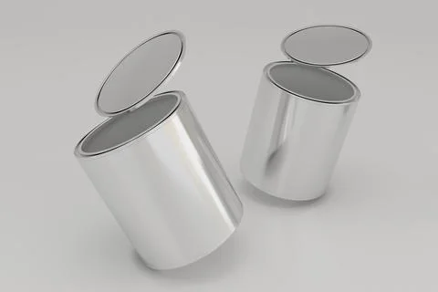 Paint Buckets Mockup 11 B Stock Illustration