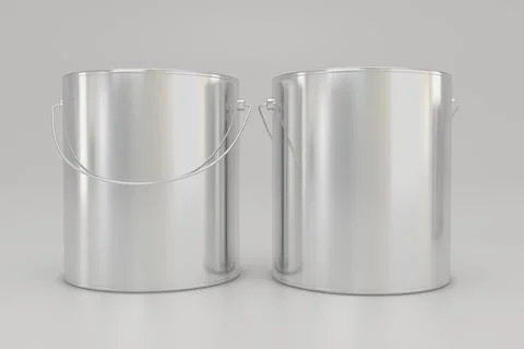 Paint Buckets Mockup 12 C Stock Illustration