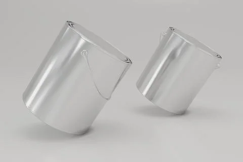 Paint Buckets Mockup 15 B Stock Illustration