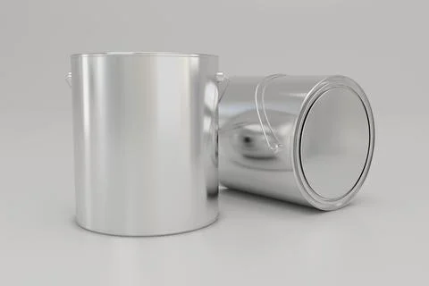 Paint Buckets Mockup 15 A Stock Illustration