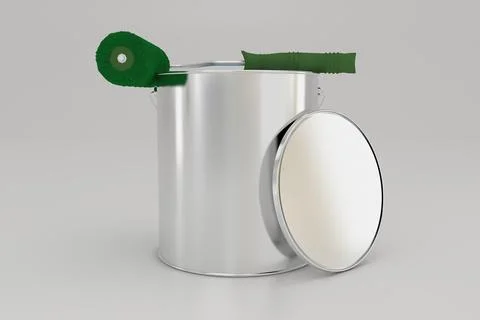 Paint Buckets Mockup 21 B Stock Illustration