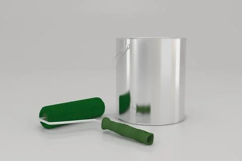 Paint Buckets Mockup 22 B Stock Illustration