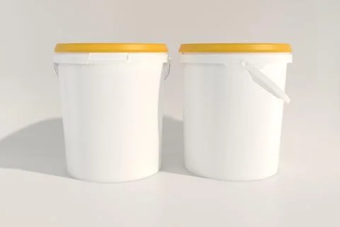 Paint Buckets Mockup 23 B Stock Illustration