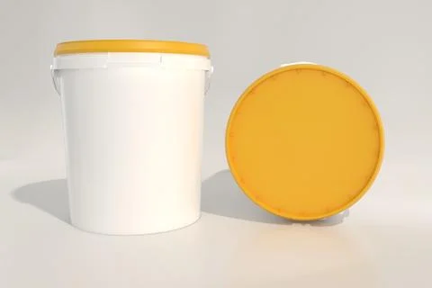 Paint Buckets Mockup 24 B Stock Illustration