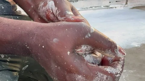 Paint of building from outside Video stock 322935275