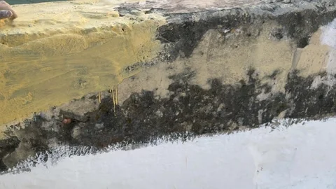Paint of building from outside Stock Footage 323102043
