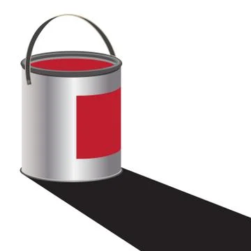 Paint Can Red Stock Illustration