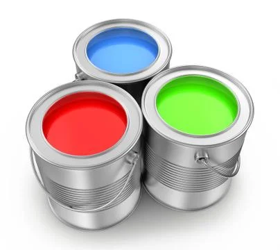 Paint cans Stock Illustration