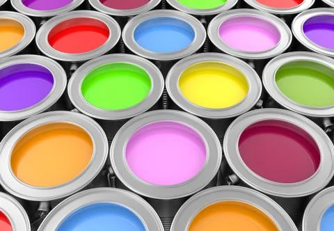 Paint cans Stock Illustration