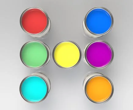 Paint Cans Stock Illustration