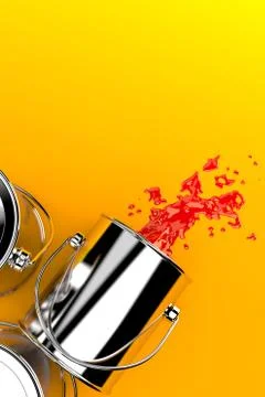 Paint cans Stock Illustration