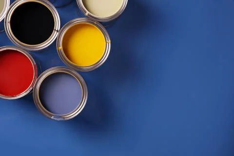 Paint cans Stock Photos