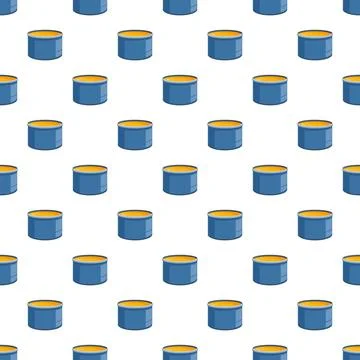 Paint cans seamless pattern for renovation background Stockillustratie