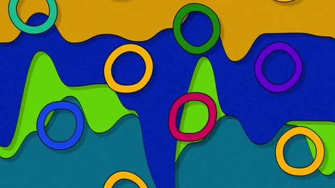 Paint Circles Stock Footage 253734095