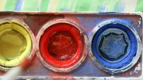 Paint close-up Stock Footage 11056726