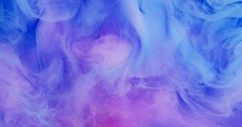 Paint cloud ink drop splash vapor fume underwater Stock Illustration