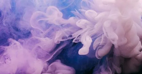 Paint cloud smoke texture glitter water splash art Stock Photos