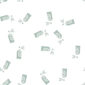 Paint color bottle glyph vector seamless pattern Illustrazione stock