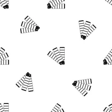 Paint color selection booklet pattern seamless black Illustrazione stock