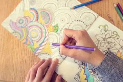 Paint Coloring Book Stock Photos