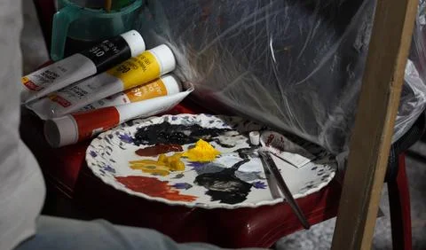 Paint colors Stock Photos