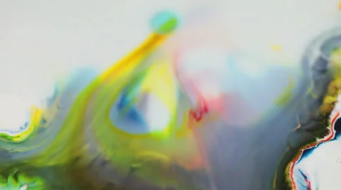 Paint colors spreading Stock Footage 48205389