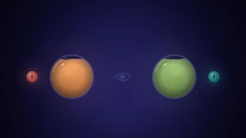 Paint Colour Mixing Explains Public Key Exchange Shared Secret Animation Stock Footage 346728427