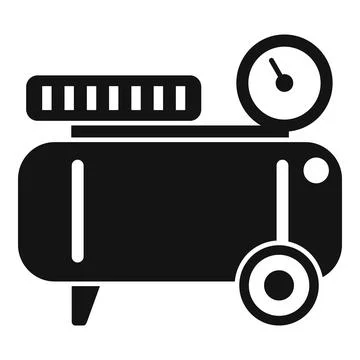 Paint compressor icon simple vector. Air machine Stock Illustration