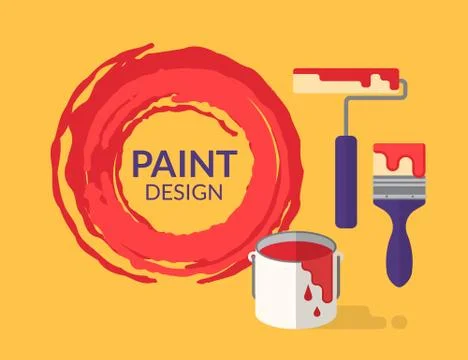 Paint design Illustrazione stock