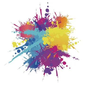 Paint design over white background vector illustration Ilustração Stock