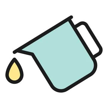 Paint digital jug icon vector flat Illustrazione stock