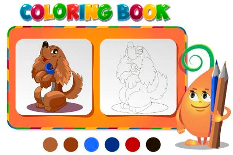 Paint the dog Stock Illustration