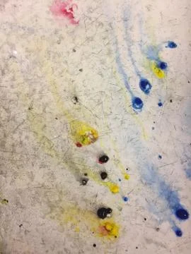 Paint draining down a sink Stock Photos