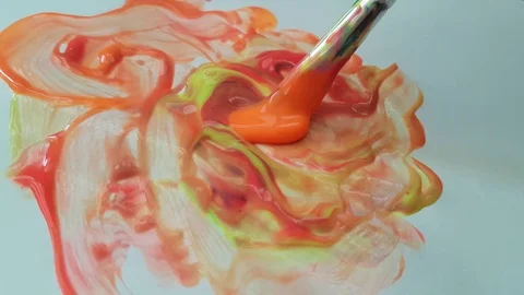 Paint draw brush Video stock 84384943