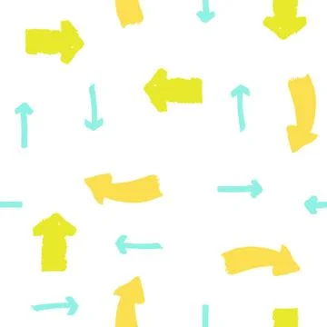 Paint drawn arrows. Stock Illustration