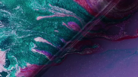 Paint drip geometric cube angle splatter bubbles 動画素材 342434572