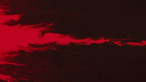 Paint drip ink splash flow red splatter on dark Stock Footage 265048780
