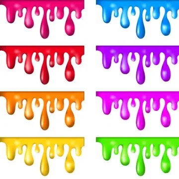 Paint dripping Stock Illustration