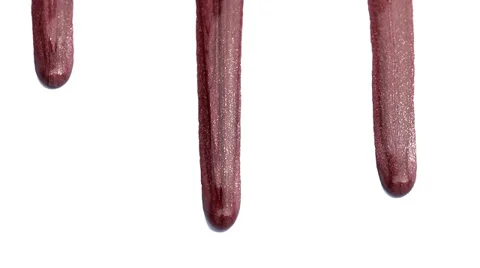 Paint dripping isolated on white background Stock Footage 36646813