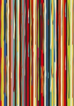 Paint drips seamless pattern, vector template Illustrazione stock