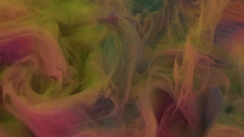 Paint drop fume blend glitter splash texture cloud Stock Footage 343863352