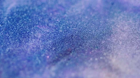 Paint drop glitter ink splash blue purple blob Stock Footage 276045420