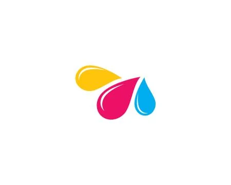 Paint drop symbol Stock Illustration