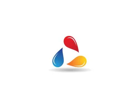 Paint drop symbol Stock Illustration