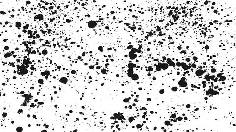 Paint droped grunge texture on white. Careless blots and dots on light backgr Stock Illustration